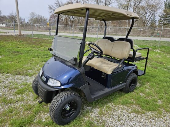 Patriot Blue EZ-GO RXV - Steel Wheels