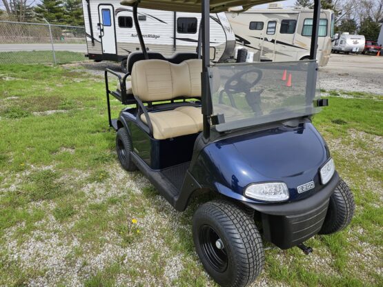 Patriot Blue EZ-GO RXV - Steel Wheels - Image 2
